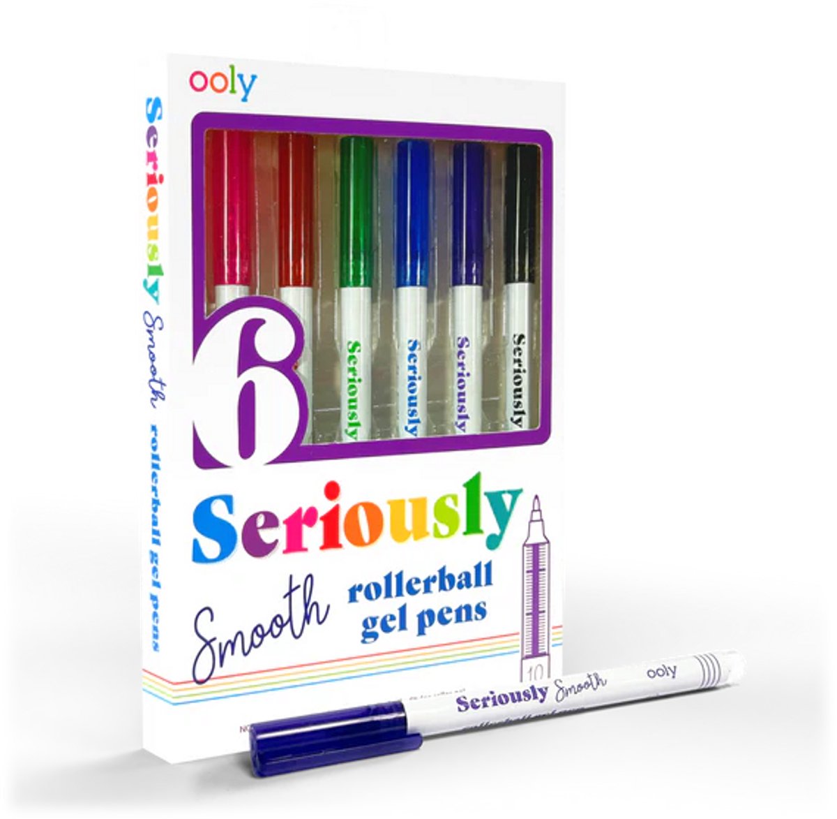 Ooly - seriamente liscio - penne gel roller - 6 pezzi