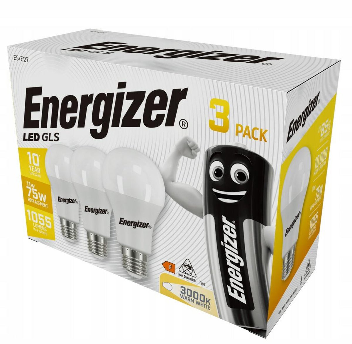 Energizer serie s18547 - Lampada LED - 11w - E27 - 3 pezzi