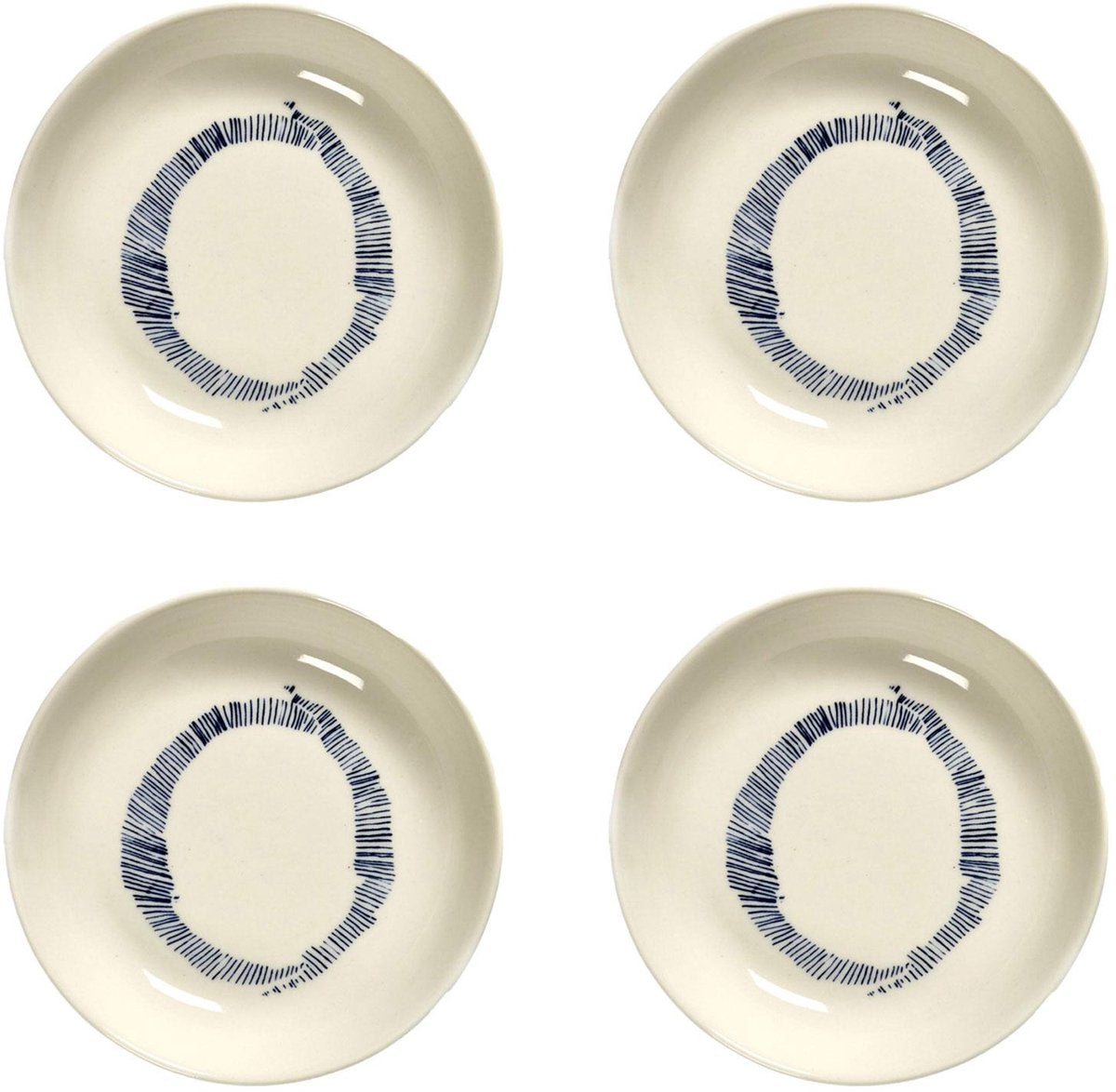 Serax - festa ottolenghi - ciotola s - bianco blu - 11 ø - 4 pezzi