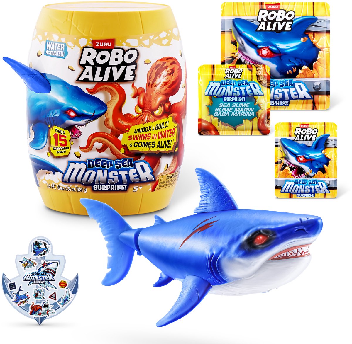 Robo alive deep sea monster surprise(shark) van zuru