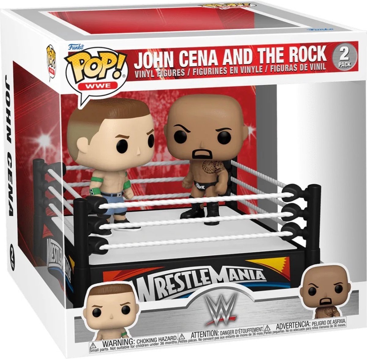 Funko pop wwe: john cena vs el rock pop