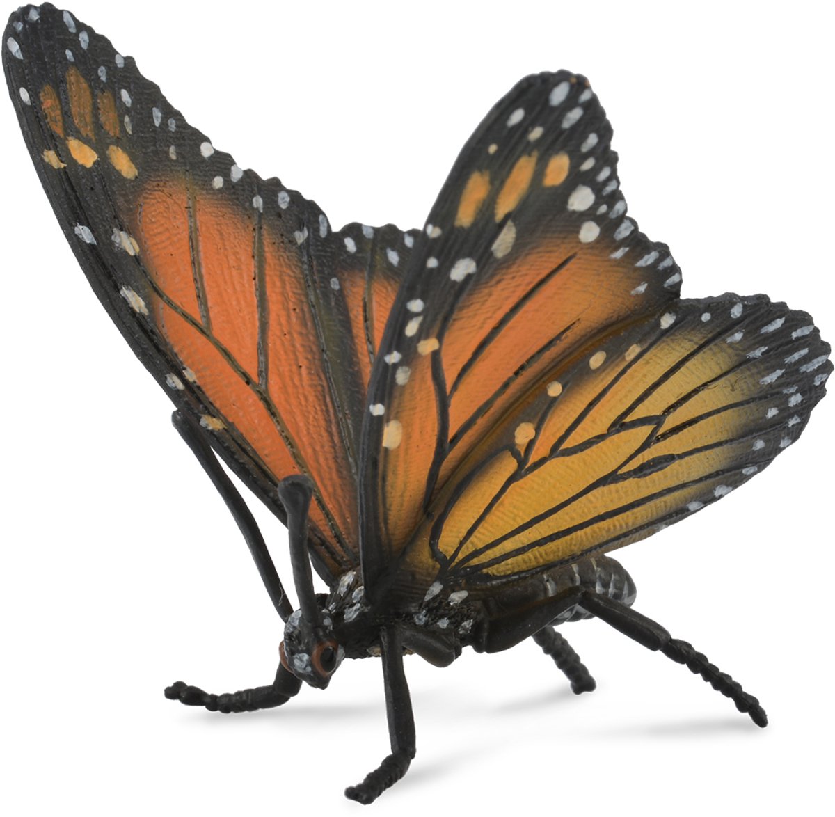 Statuetta Collecta - farfalla monarca - (l) - insetti - dipinta a mano - miniatura