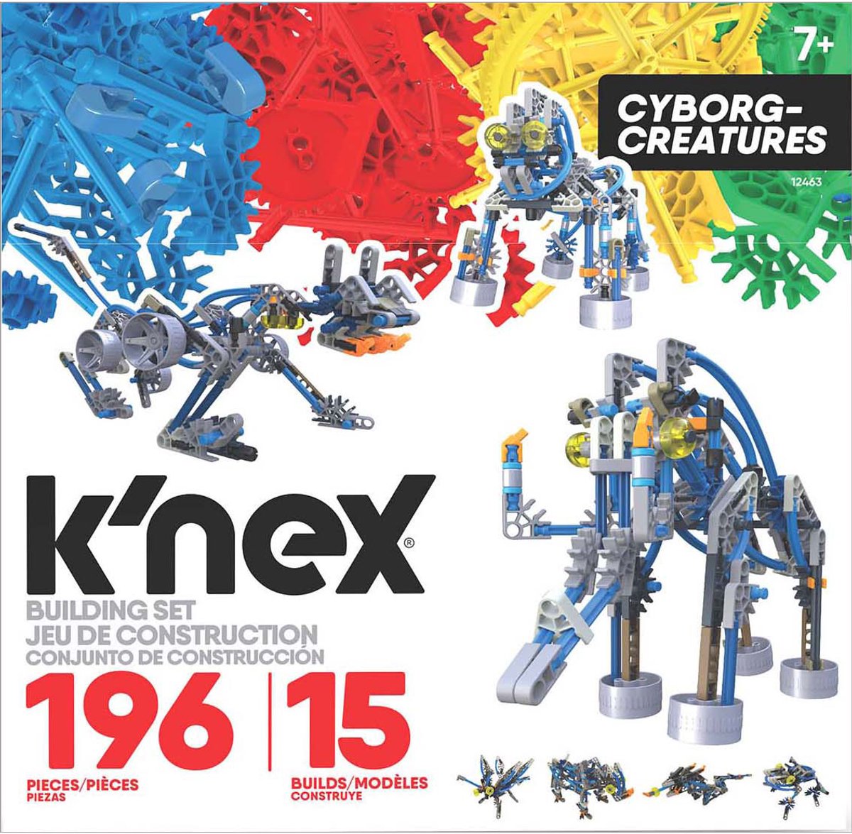 K'NEX Cyborg Criaturas 15 Modelos, 196dlg.