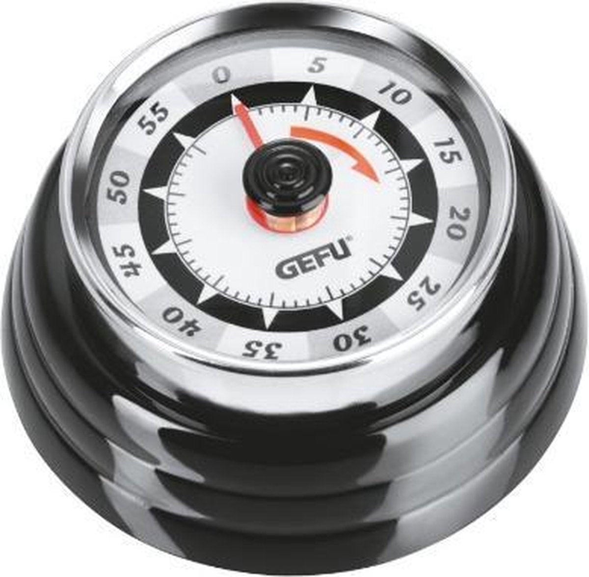 Gefu timer meccanico - sveglia da cucina - nero - retrò -