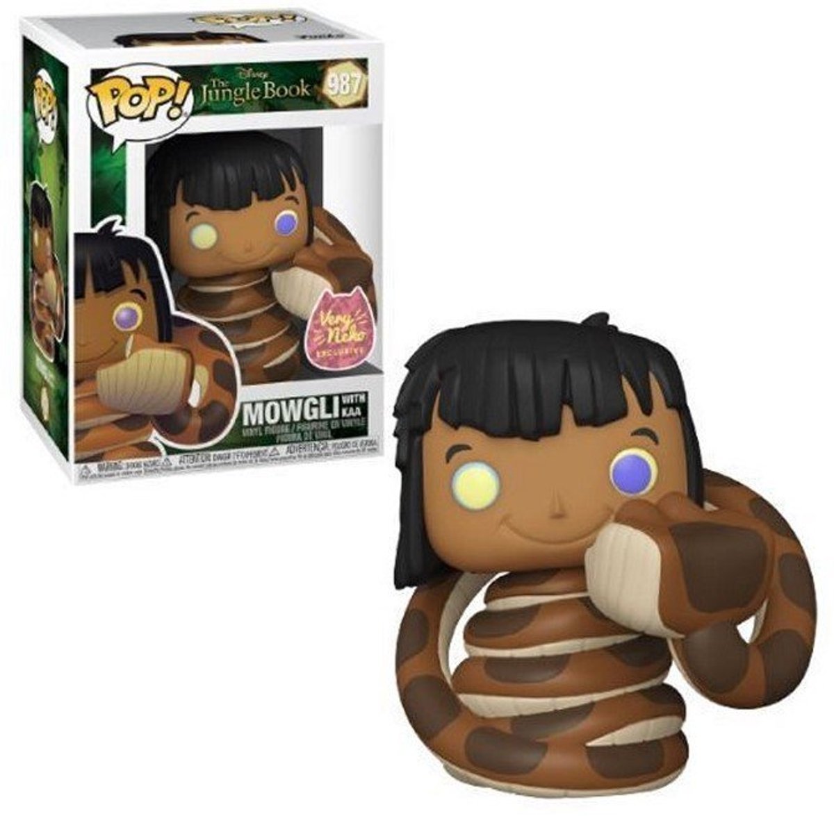 Funko pop - il libro della giungla: mowgli con kaa