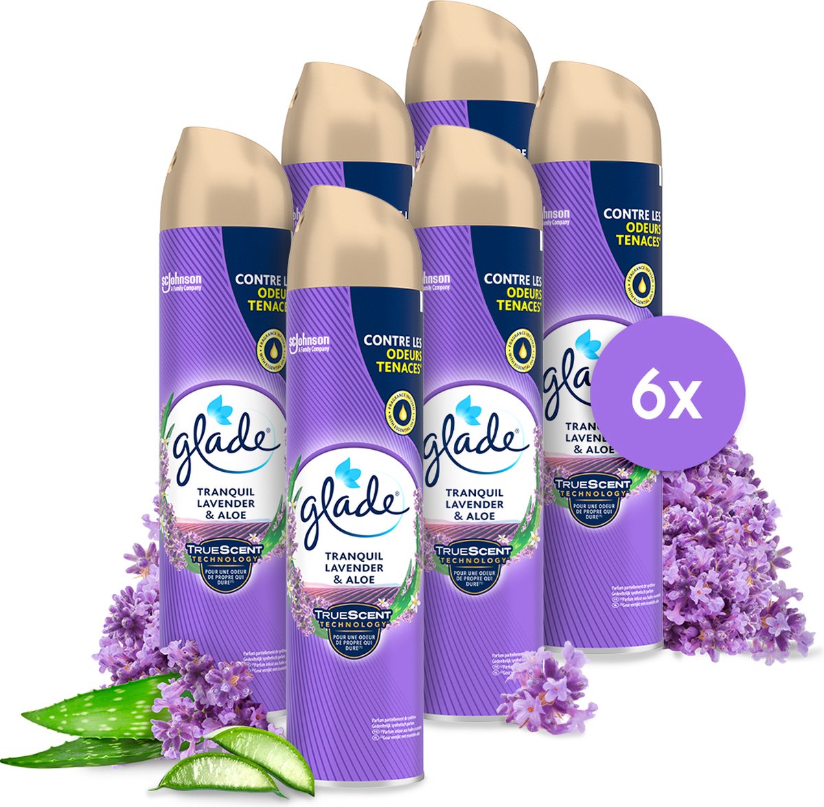 Glade deodorante spray lavanda (6x 300 ml)
