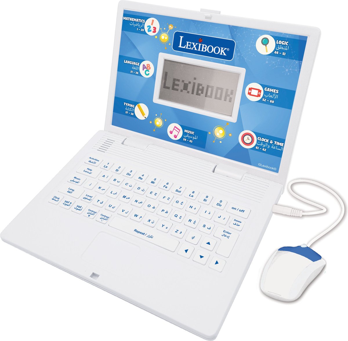 Lexibook portátil educativo bilingüe árabe inglés