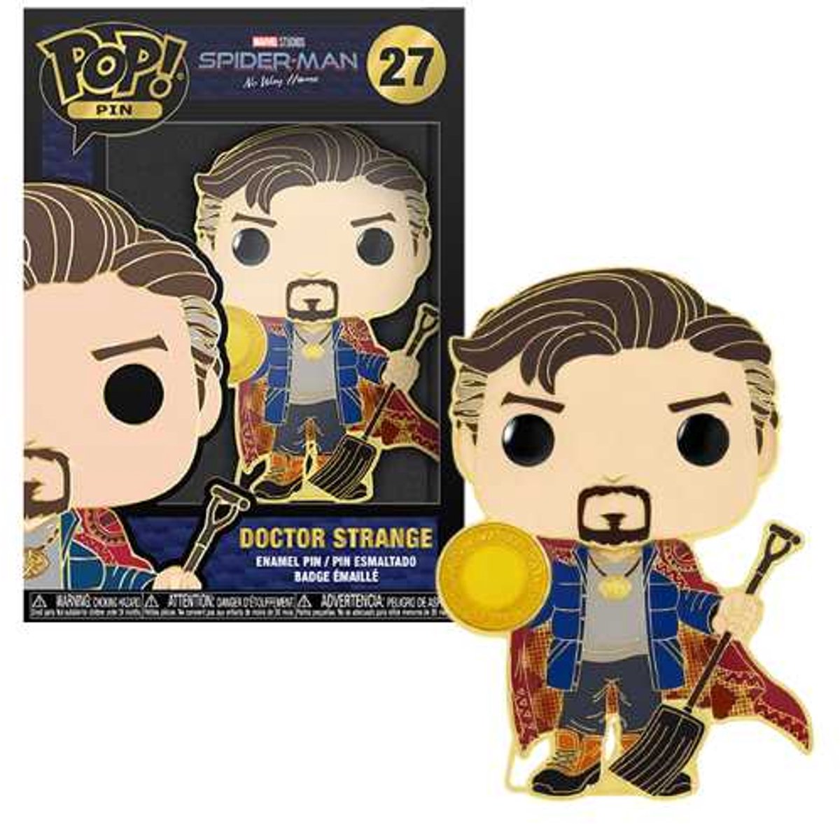 Funko doctor strange - pop! enamel dr. strange 10 cm pin - multicolours