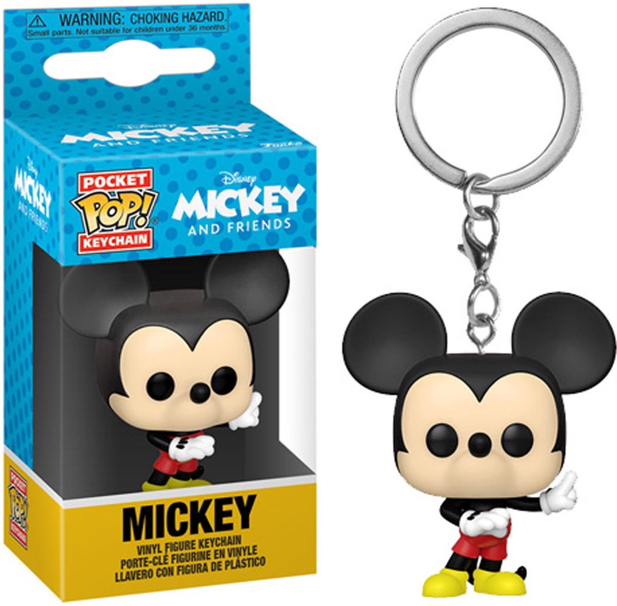 ¡Funko pop de bolsillo! llavero: clasicos disney - mickey