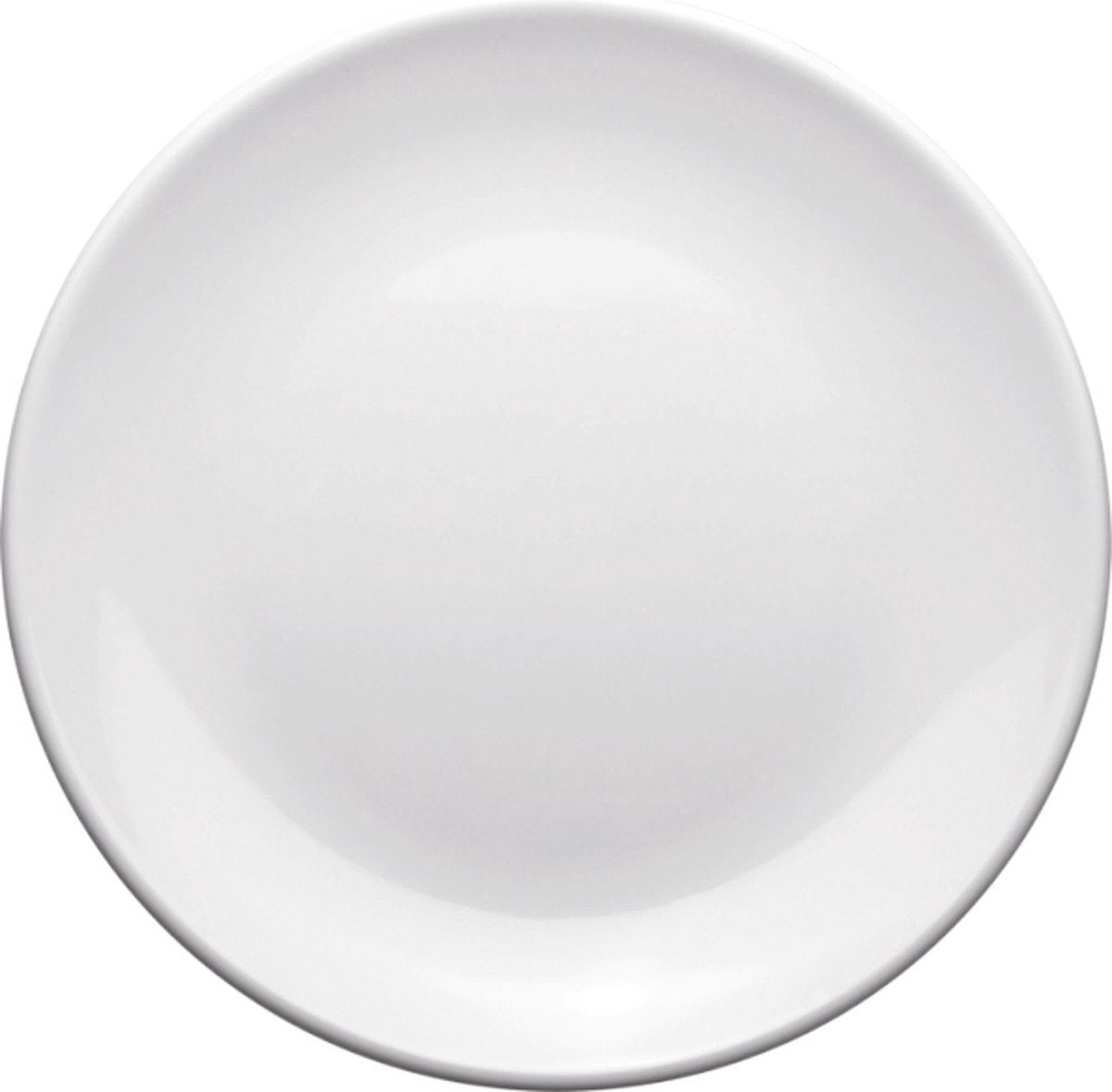 Seco bord - 18 cm - melamine wit - doos a 6 stuks - se-rd-b002