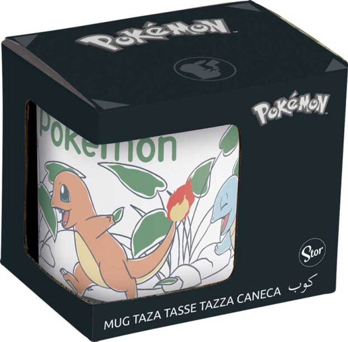 Pokémon mok – charmander totodile – keramische beker 325ml – giftbox – “chill” design – officiële pokémon merchandise