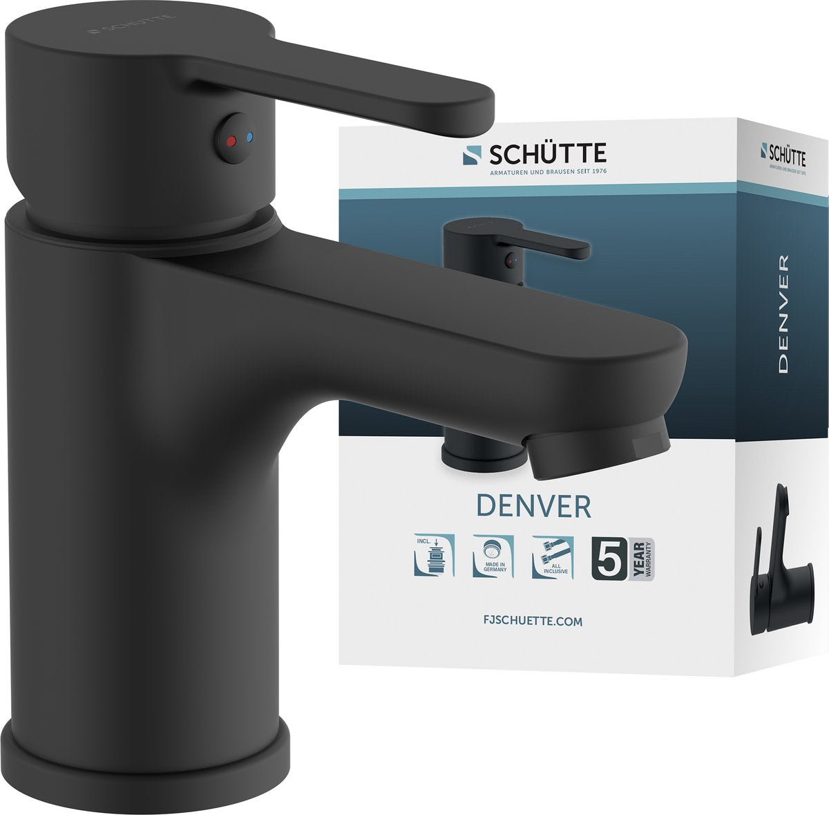 Schütte schütte mixer washbasin denver matzwart