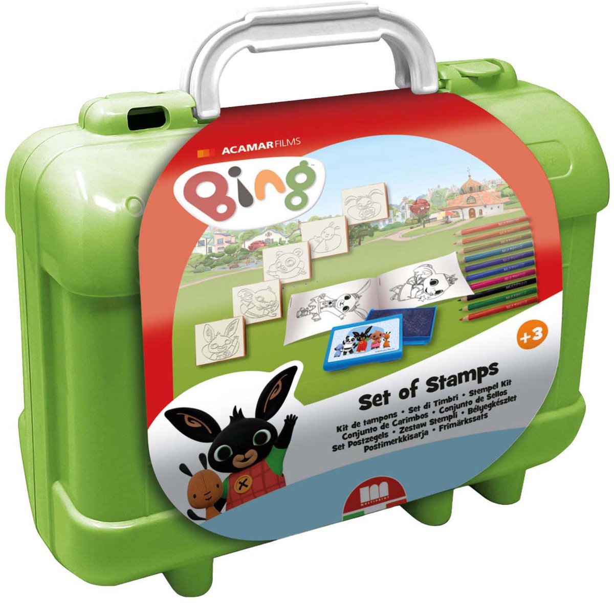 Caja de color de estampado de viaje multiprenta
