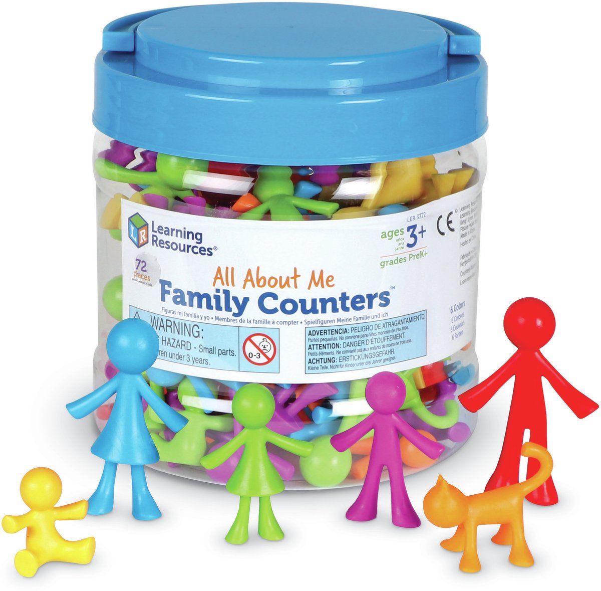 Risorse didattiche tutto su di me family counters® (set da 72) - 3+