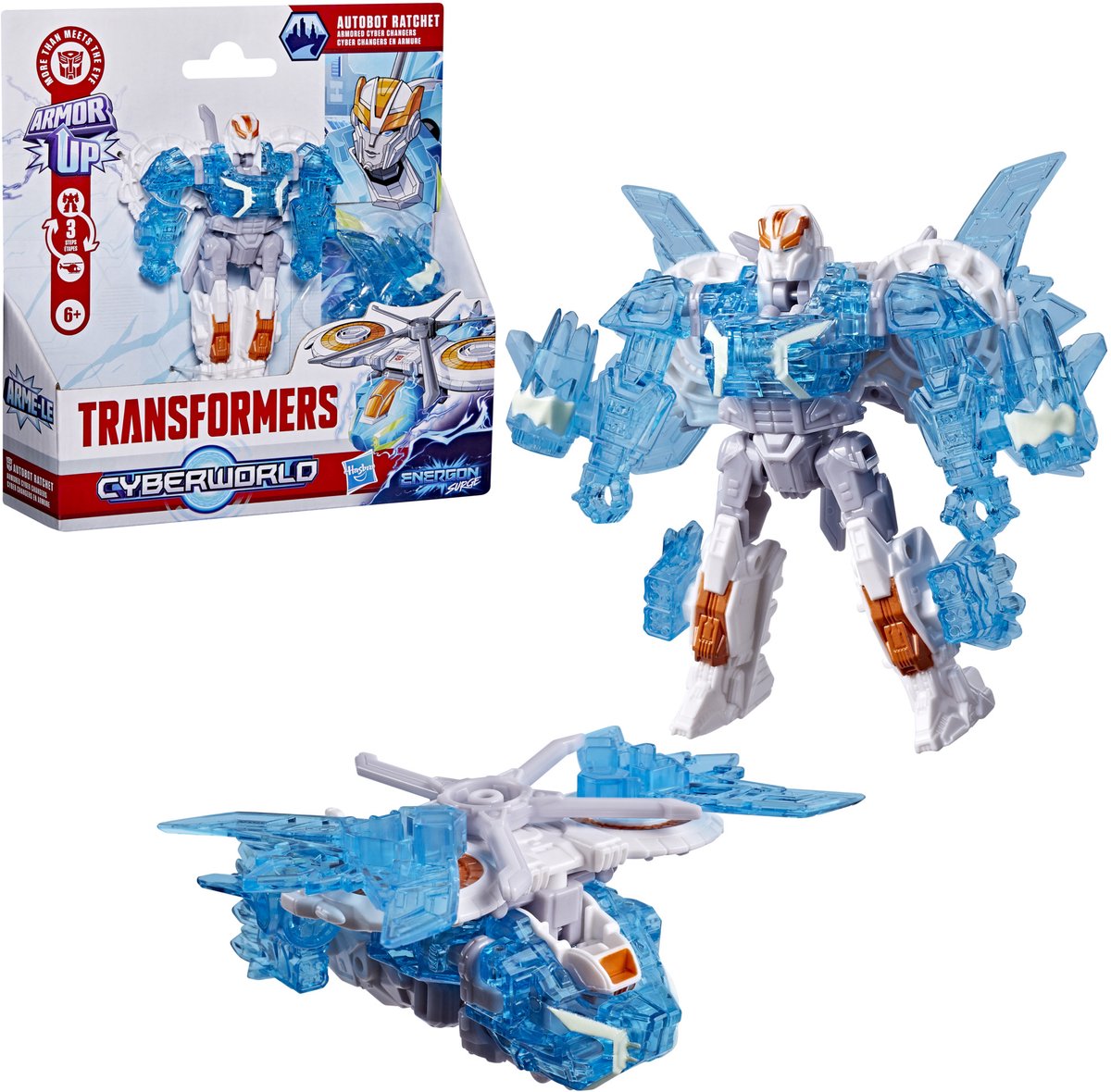 Transformers cyberworld energon surge autobot cricchetto corazzato cyber changer - action figure