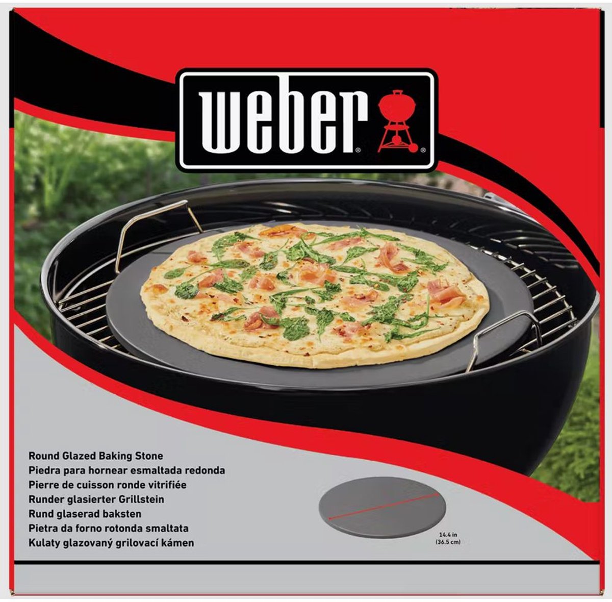 Pietra per pizza smaltata Weber ø 36 cm