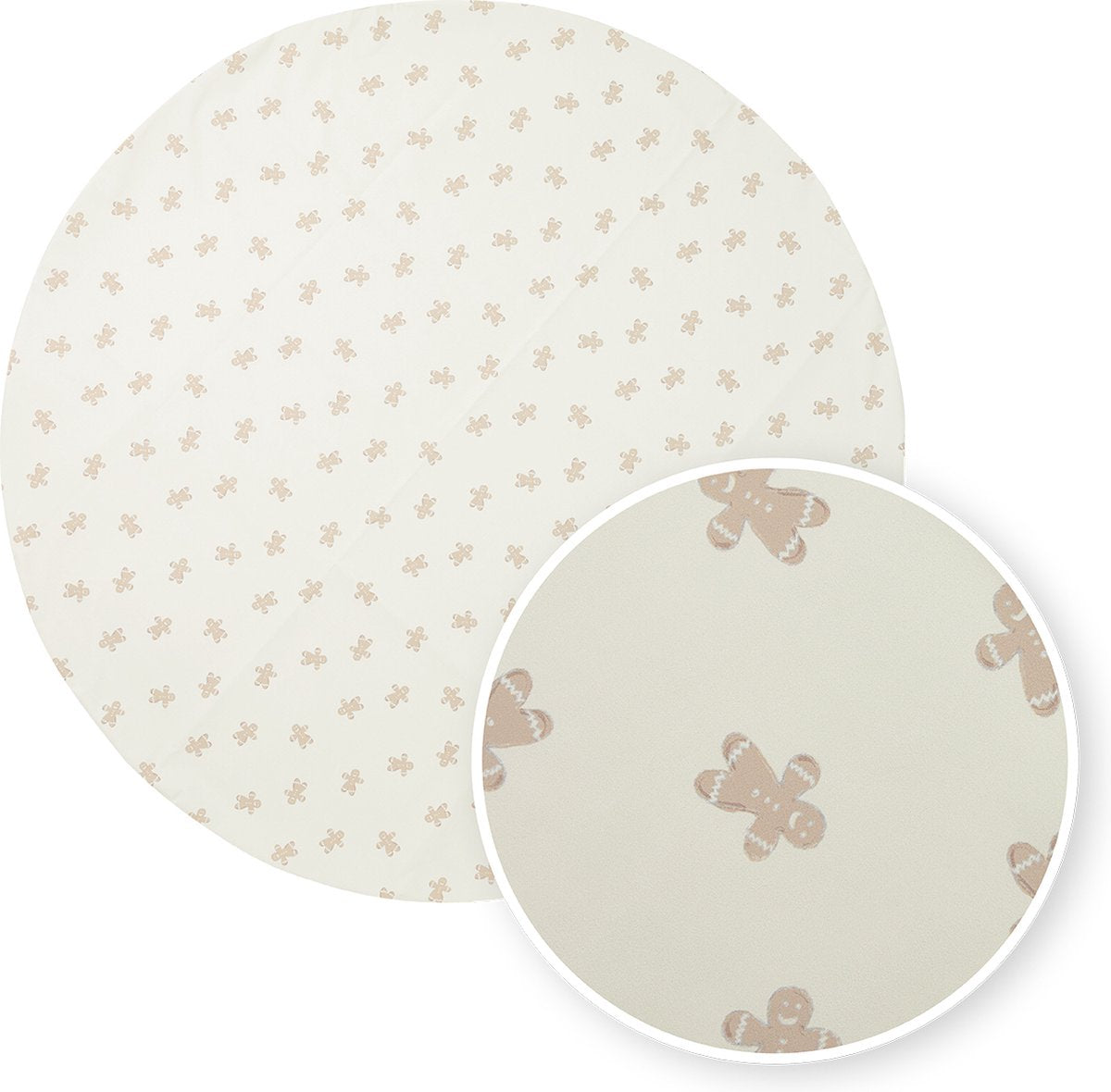 Meyco baby gingerbread kinderstoel knoeimat - ⌀110cm - soft sand