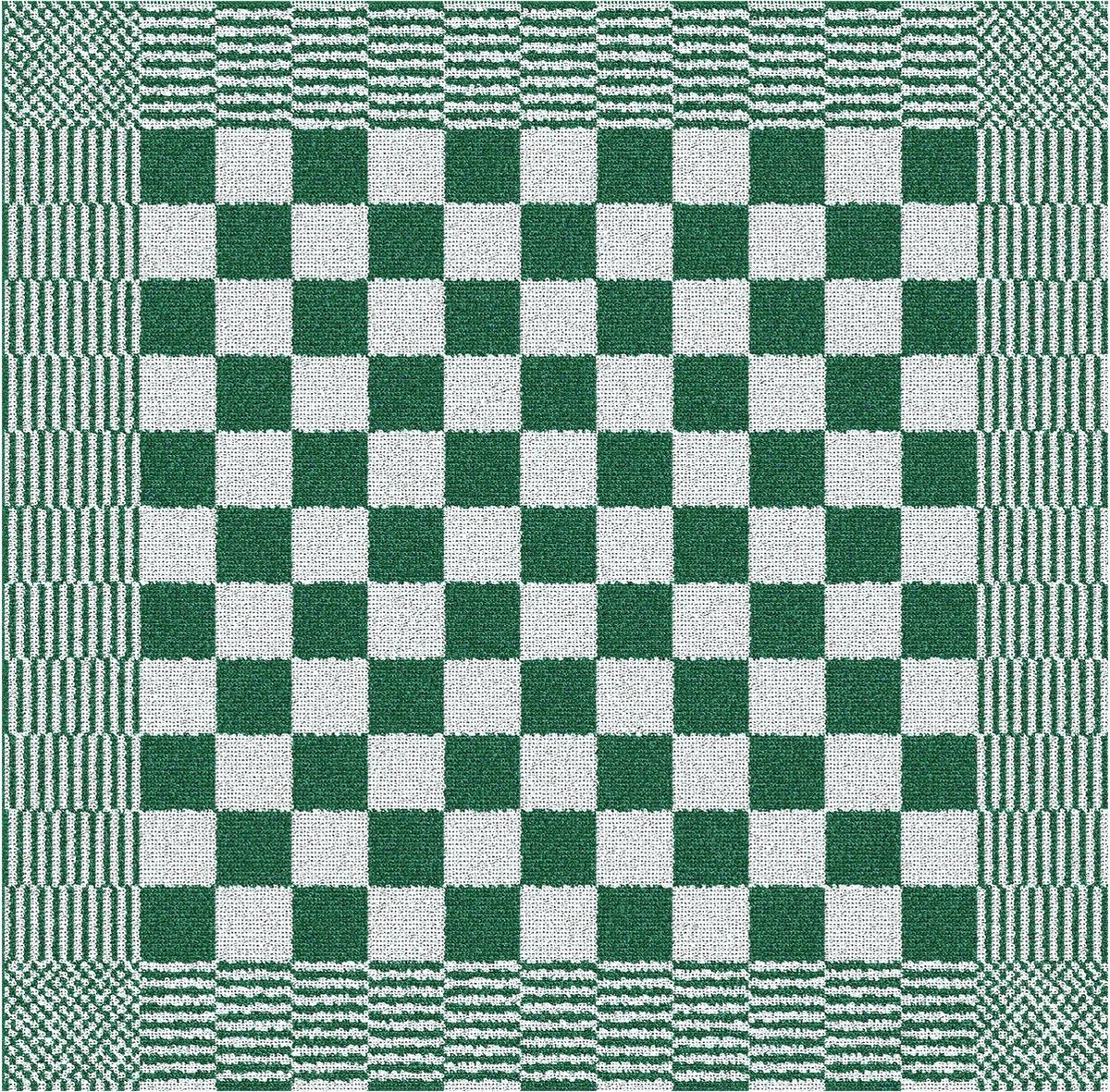Ddddd paño de cocina para barbacoa - juego de 6 - algodón - a cuadros - 50x55 cm - verde