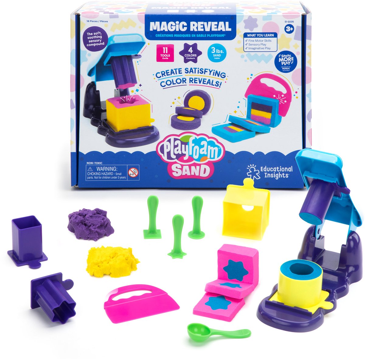 Learning resources playfoam® zand - magische onthulling set - 3+