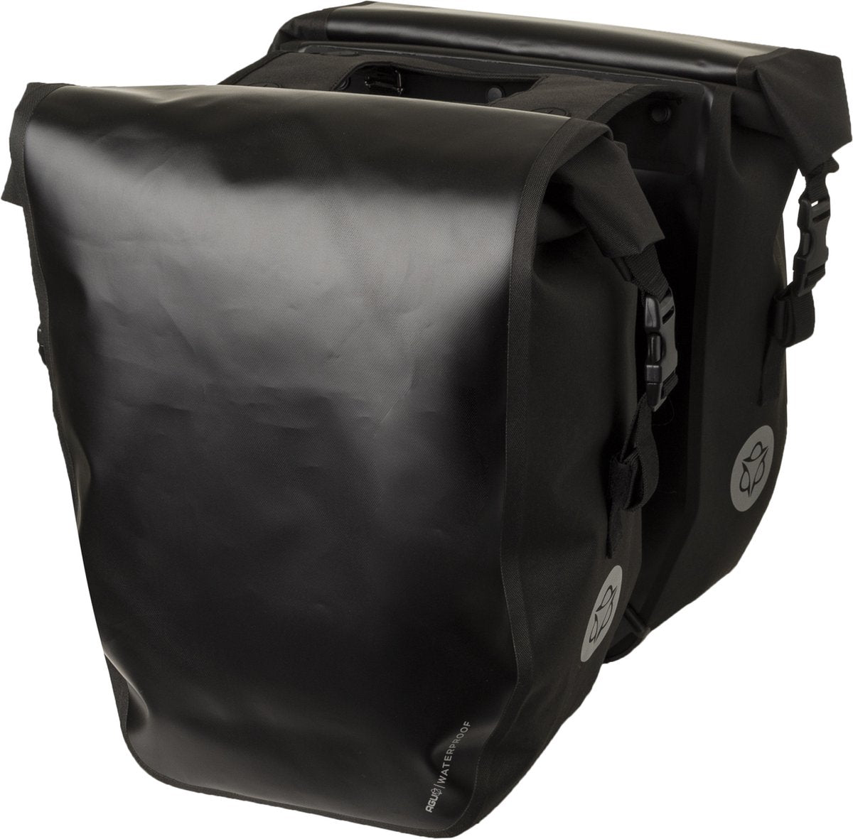 Agu clean doble bolsa para bicicleta refugio grande negro