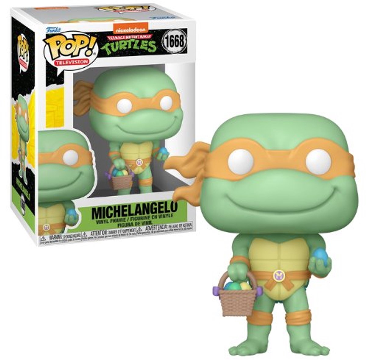 ¡Funko pop! Tortugas ninjas mutantes adolescentes - michaelangelo (pascua) #1668