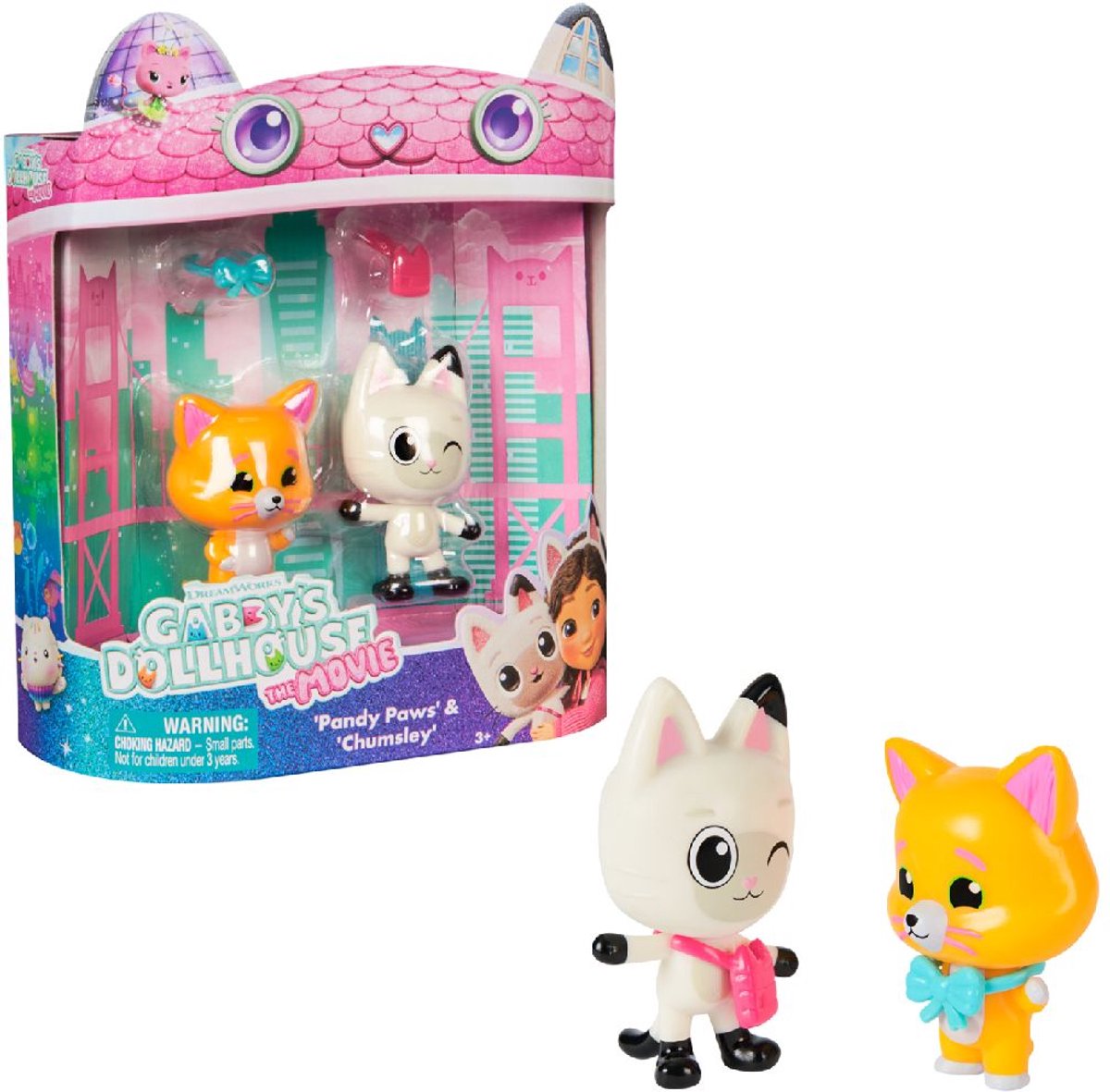 Gabby’s Dollhouse La película Speel Figurs con 2 gatitos Pandy Chumsley