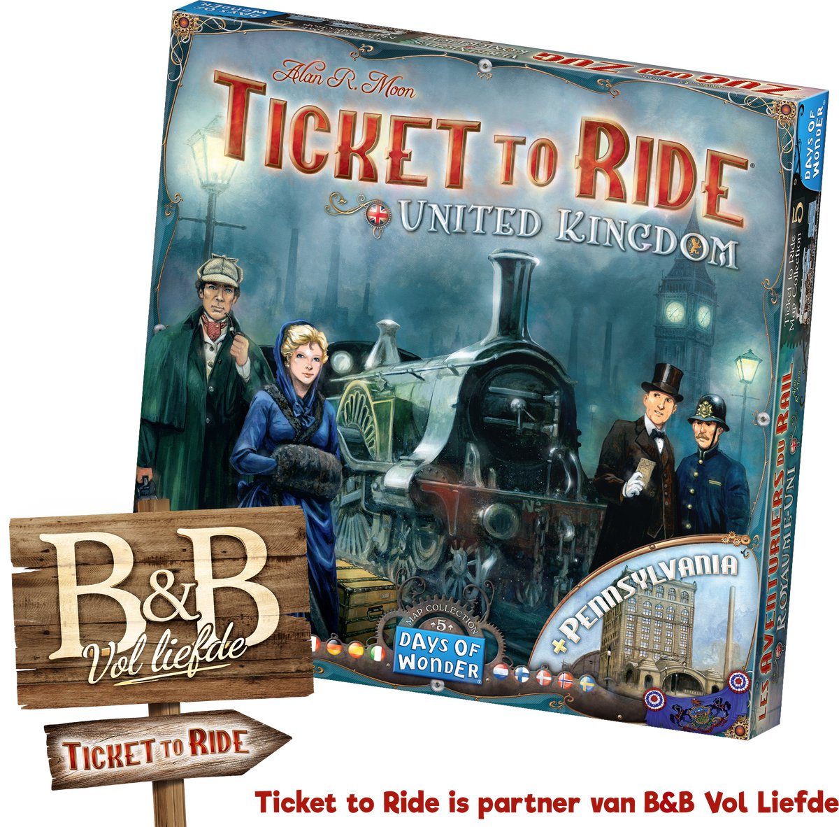 Days of wonder - ticket to ride uk pennsylvania - uitbreiding - bordspel