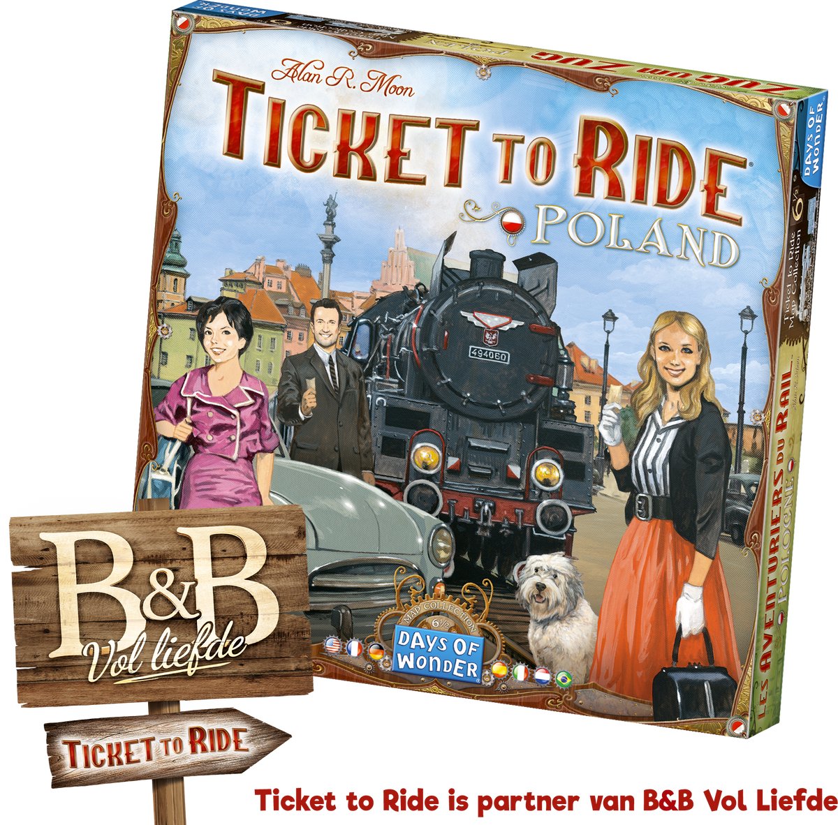 Biglietto Days of Wonder per cavalcare la Polonia - espansione - gioco da tavolo