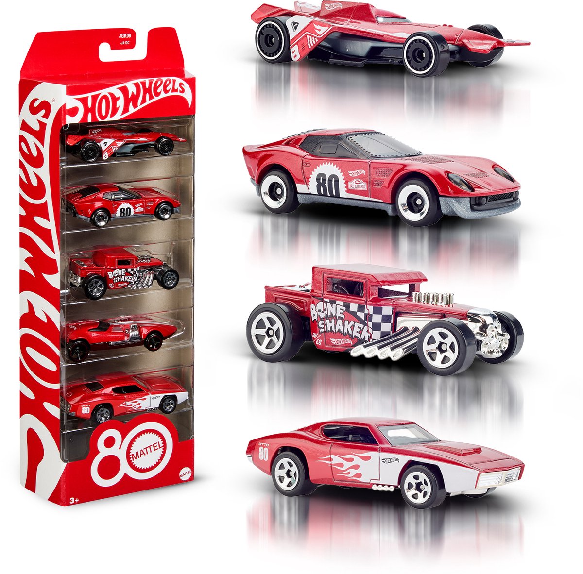 Hot Wheels pressofusi 80° confezione da 5