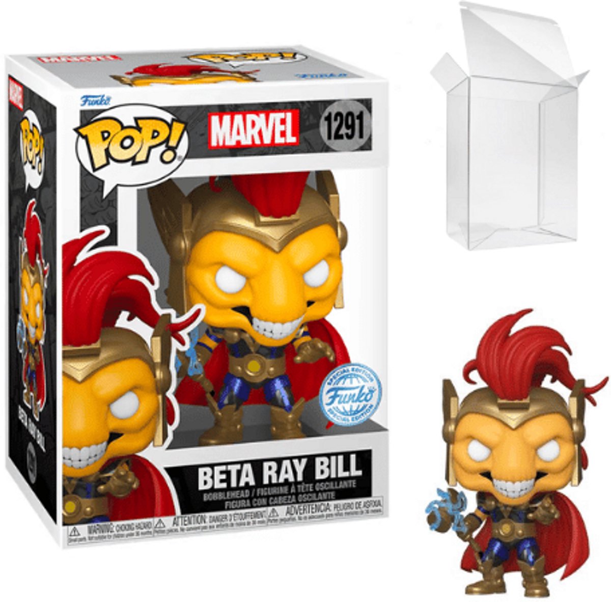¡Funko pop! Marvel Comics - Beta Ray Bill con Stormbreaker exclusivo de EE. UU.