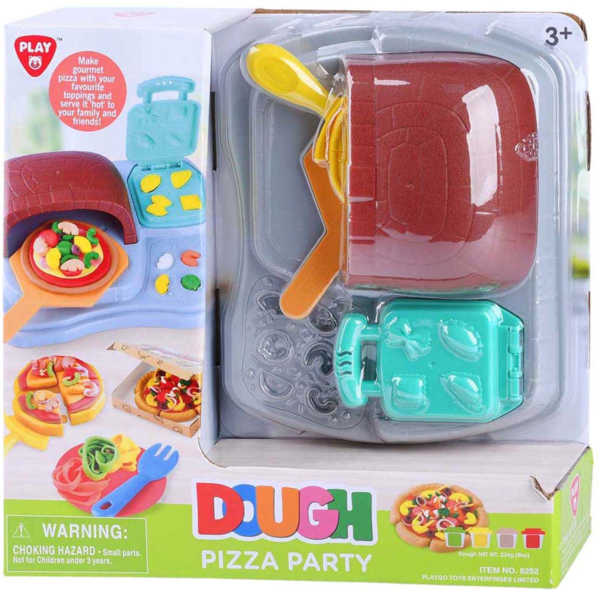 Set di argilla Playgo Pizza Party - 4 vasi di terracotta