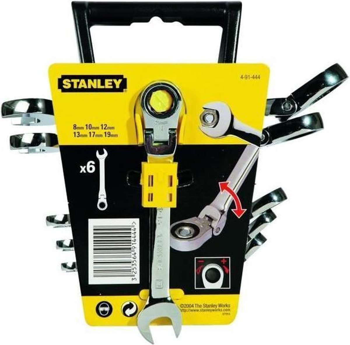 Set chiavi ad anello Stanley con anello a cricchetto regolabile
