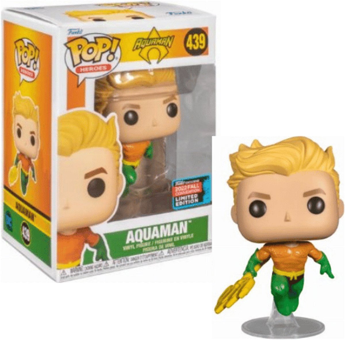 Funko dc comics - pop n° 439 - aquaman nycc 2022 le esclusivo