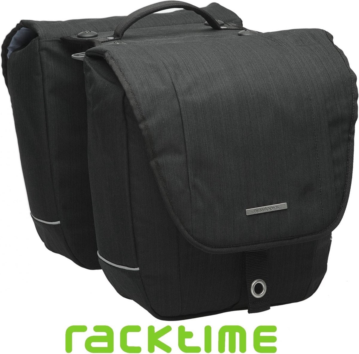 NUOVO sacchetto per biciclette a doppia bicicletta LOOXS Medio - Black - Polyester - Sporty - 25L