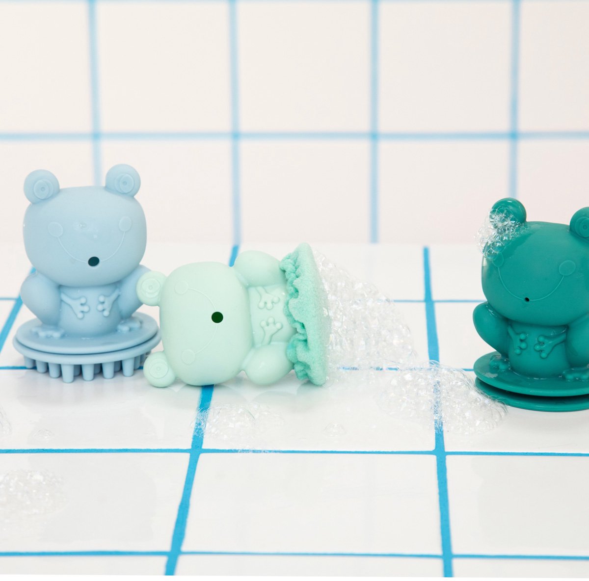 Lilliputiens - giocattoli da bagno - 3 rane da bagno