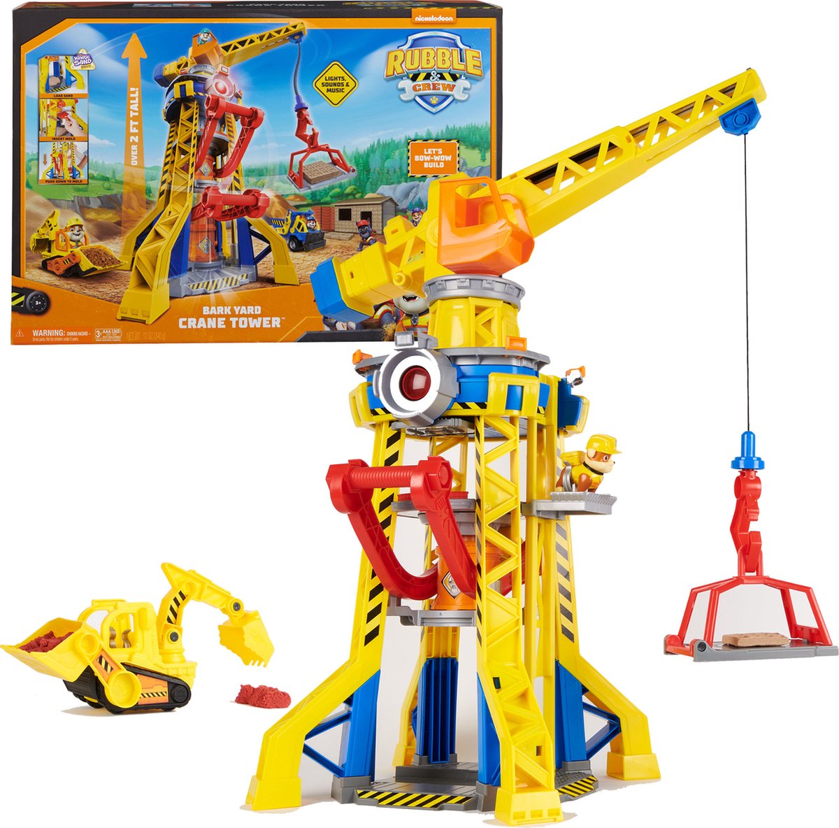 Torre de grúa de la tripulación del equipo de escombros de spinmaster