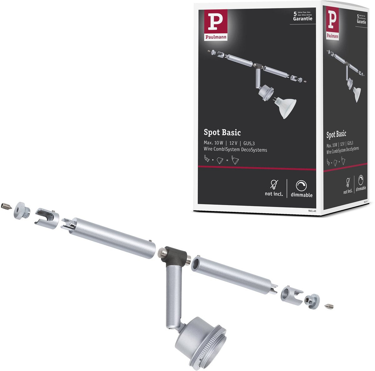 Paulmann plug shine led-tuinspots pike losse spot ip65 3000k 2,2w antraciet