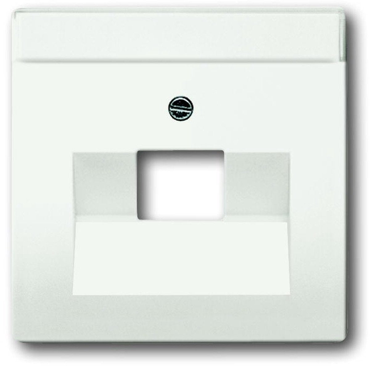 Busch-jaeger busch jaeger future linear afdekplaat 1xrj45 rj11 mat studiowit 1803-884