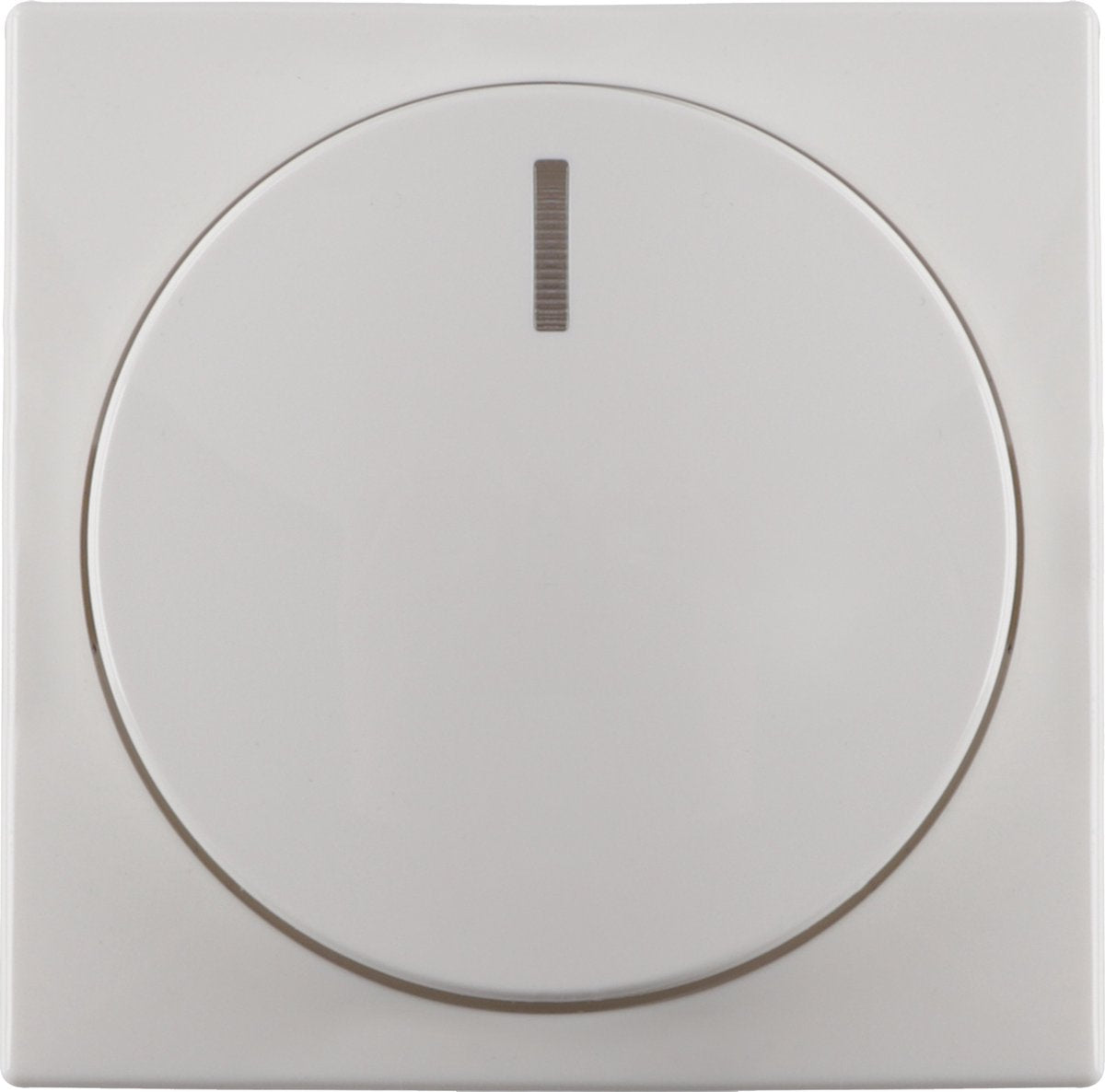 Regulador pulsador blanco polar placa central bola Busch-Jaeger