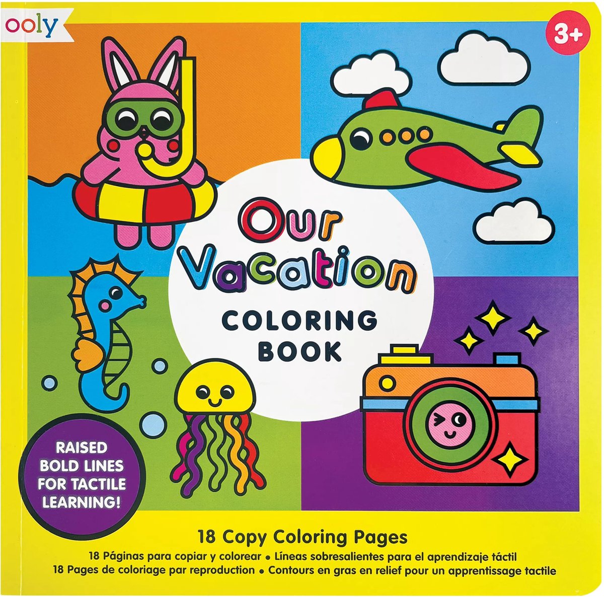 Ooly - nuestras vacaciones - copiar libro para colorear