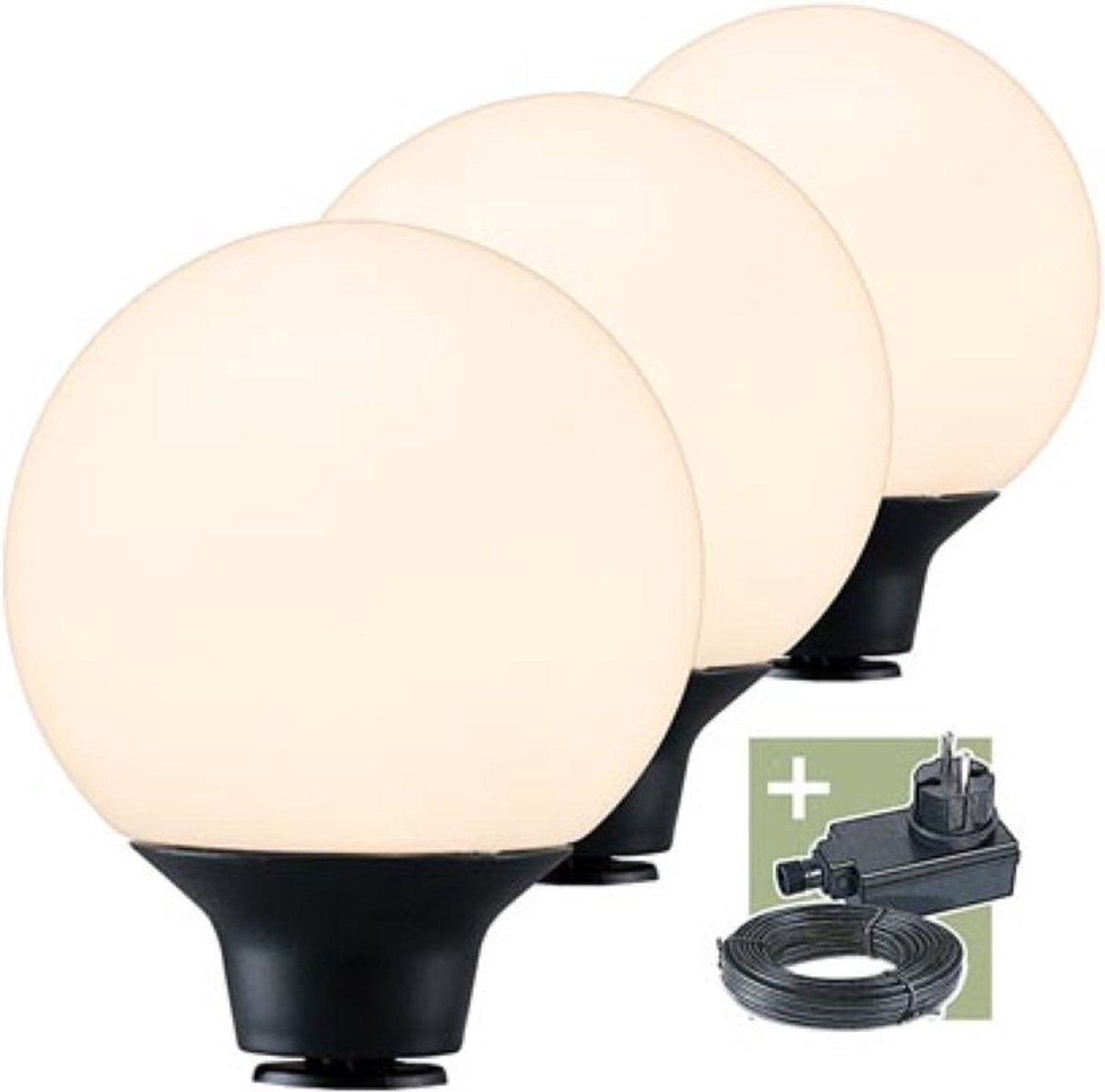Ludeco - orsin - illuminazione d'atmosfera - set (3 pz.) - 12 v - 90 lm - 1 w - bianco caldo