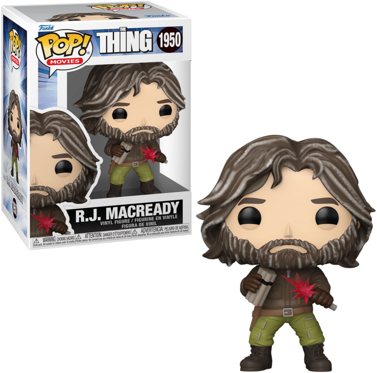Funko the thing rj macready vinyl figur 1950 unisex pop! - neutraal - standard