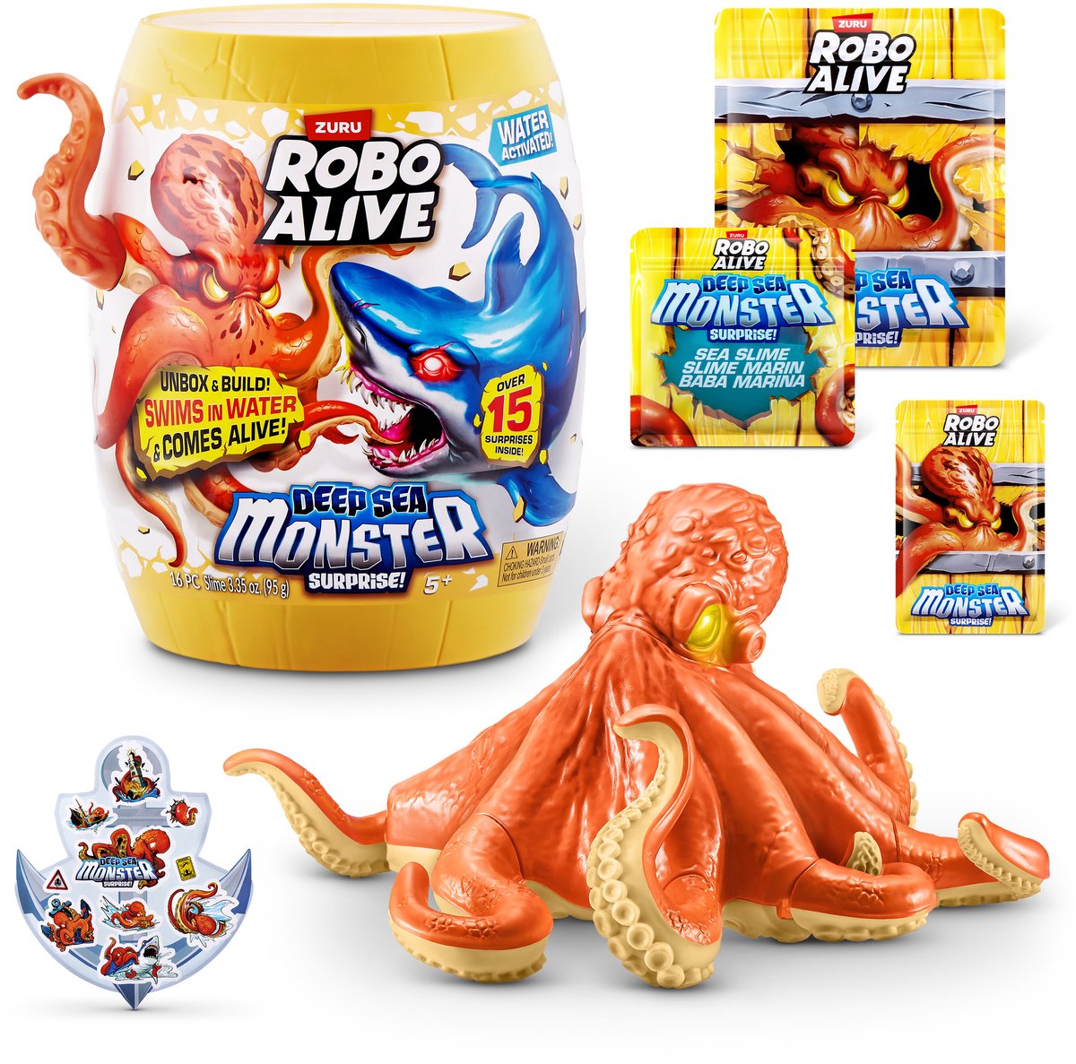 Robo alive deep sea monster surprise(octopus)