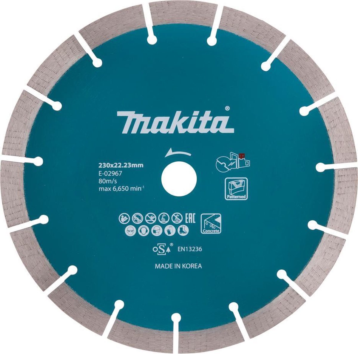 Makita diamantschijf 230x22,23x2,4mm segment
