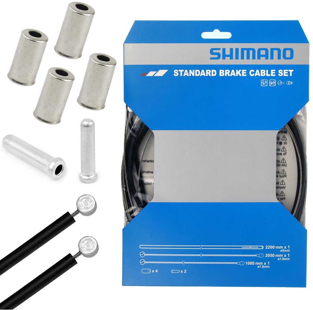 Shimano freno cable de acero negro