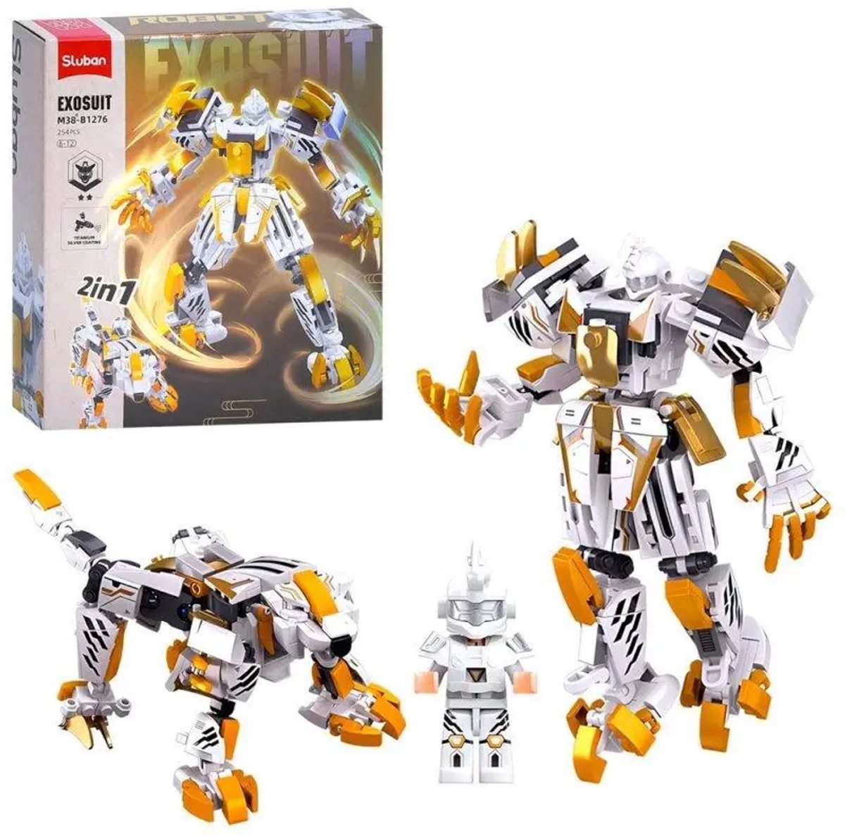 Sluban exosuit classico di montagna e mare tigre bianca (m38-b1276)