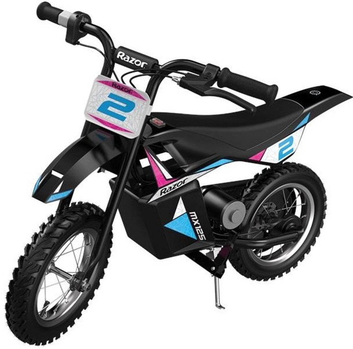 Step electric dirt rocket mx125 - nero + kit decalcomanie (litio) rasoio (15173802)