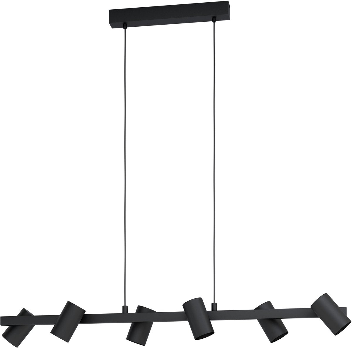 Eglo gatuela 1 hanglamp - e14 - 116 cm - zwart