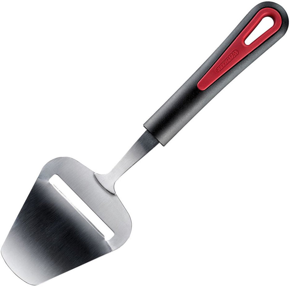 Utensili da cucina Westmark - affetta formaggio - argento nero rosso - acciaio inossidabile e plastica - 24 x 7 cm - serie Gallant