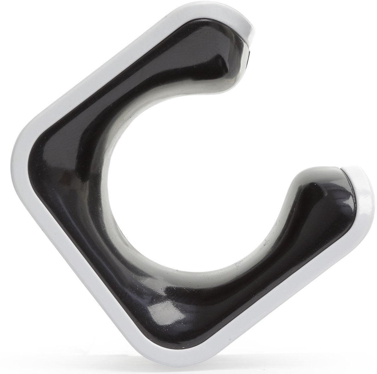 Clip per bicicletta ibrida Clug da parete - bianco nero
